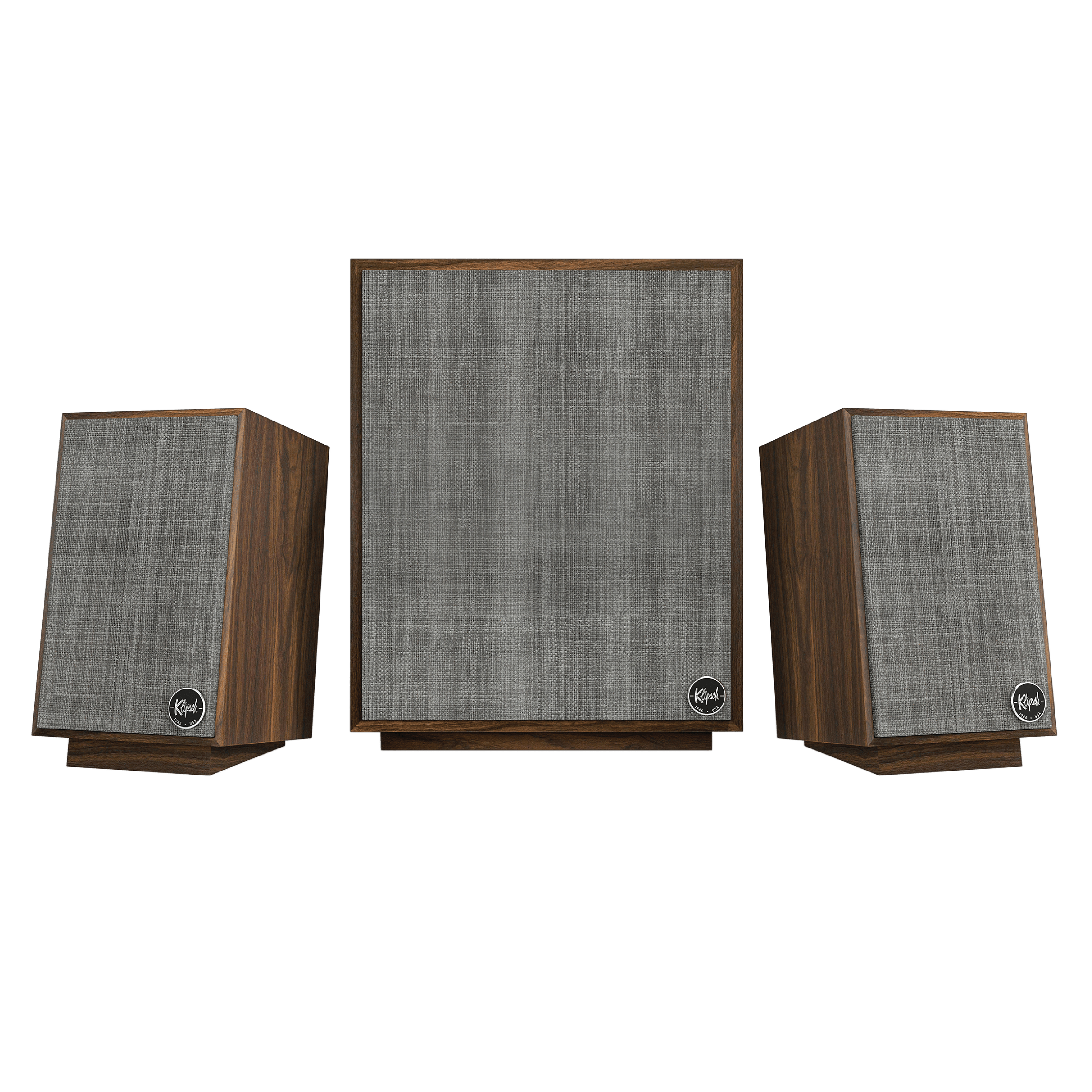 Promedia Heritage 2.1 Walnut Grilles On